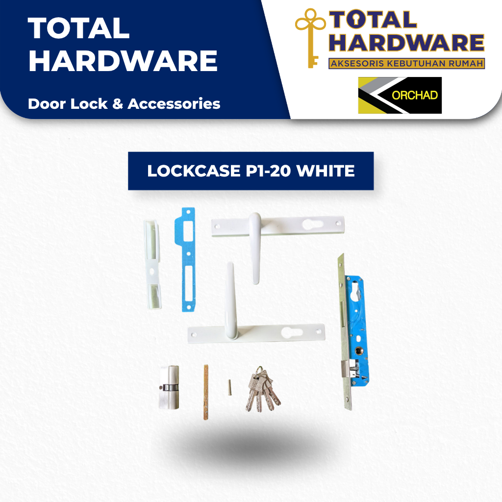 LOCKCASE HANDLE P1-20 WHITE ORCHAD