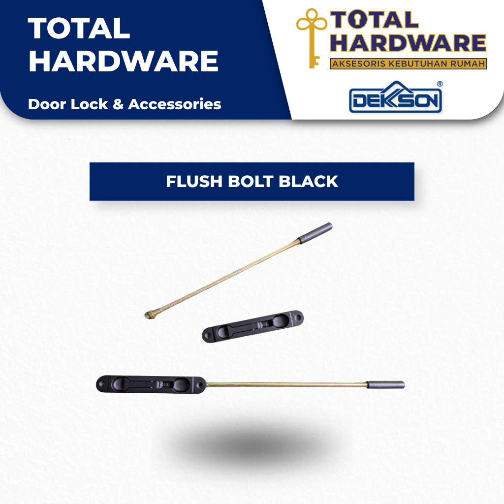 FLUSH BOLT GRENDEL TANAM DEKSON BLACK
