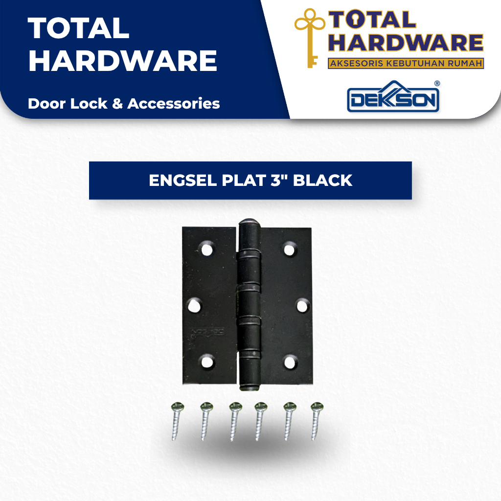 ENGSEL PLAT 3" DEKSON BLACK