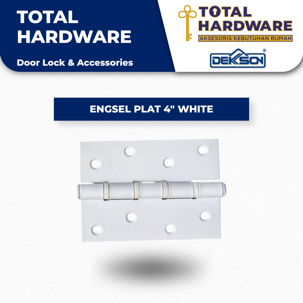 ENGSEL PLAT 4" DEKSON WHITE