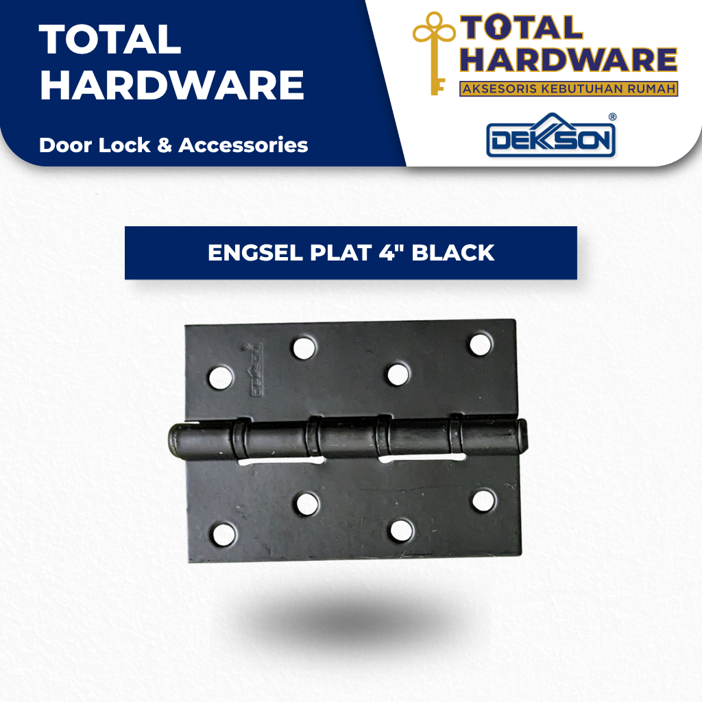 ENGSEL PLAT 4" DEKSON BLACK