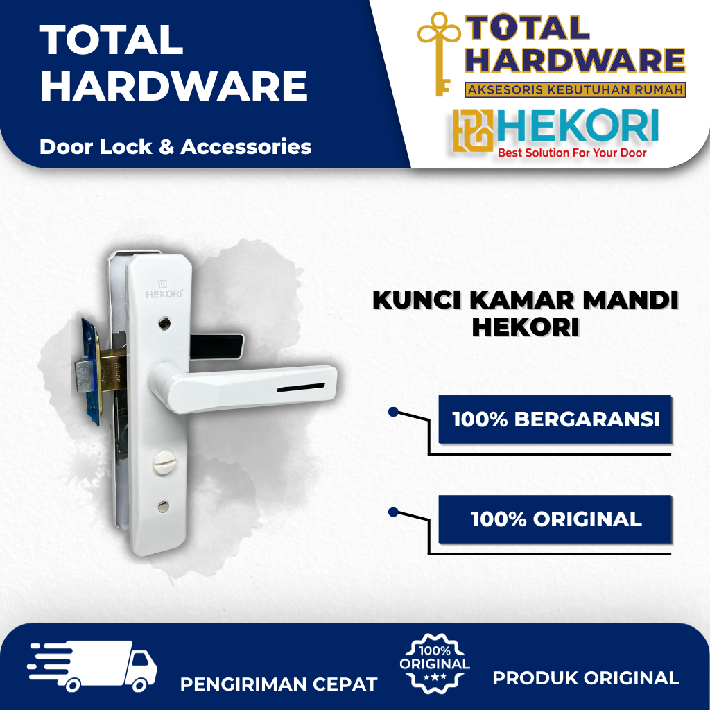 KUNCI KAMAR MANDI HEKORI BROWN